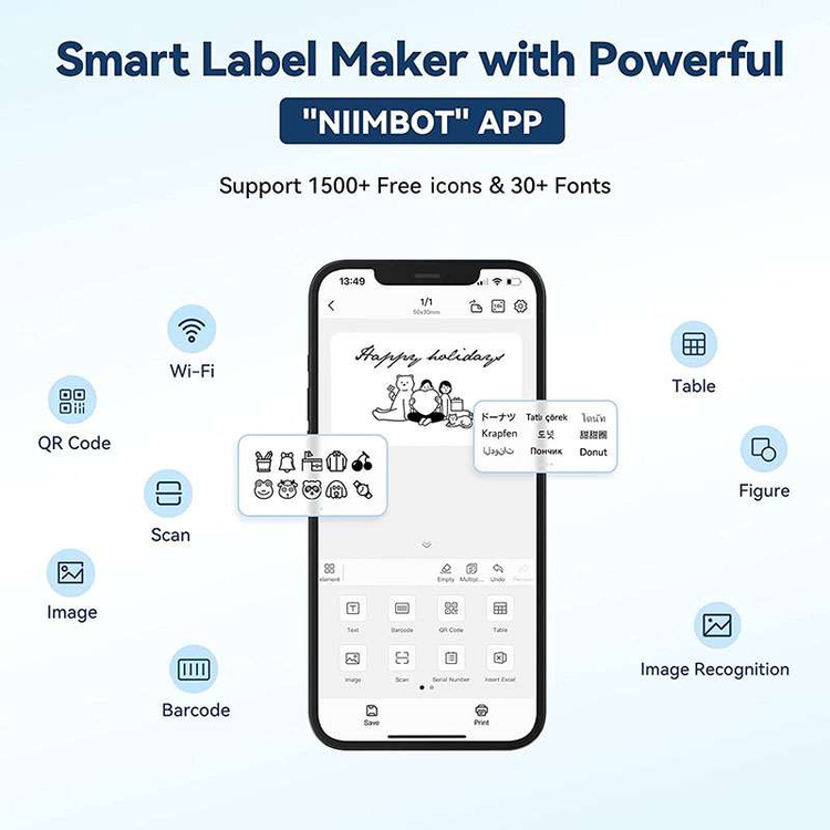 پرینتر لیبل زن حرارتی نیمبات مدل jingchen B1