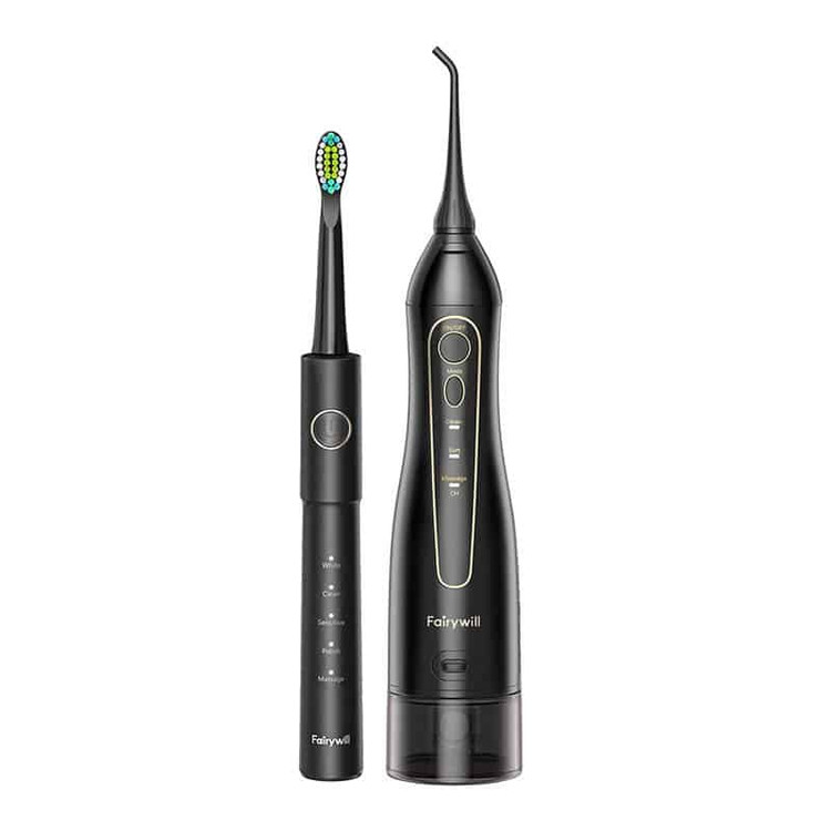 مجموعه مراقبتی مسواک برقی Fairywill مدل 507+5020E به همراه دستگاه شستشوی دندان ا Fairywill Oral Care Combo 507+5020E