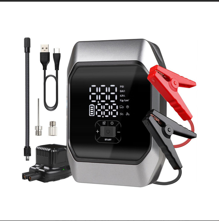 خرید آنلاین جامپ استارتر و پمپ باد مدل KF03