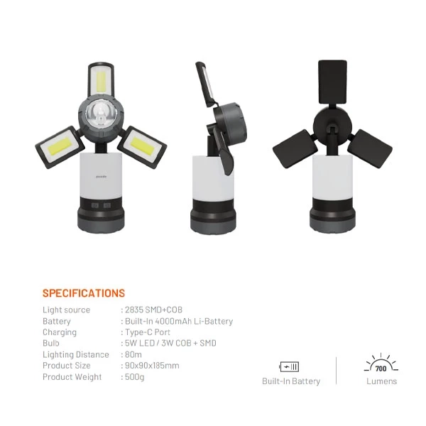 قیمت چراغ فانوسی شارژی پرودو مدل PD-LS2N1LFL