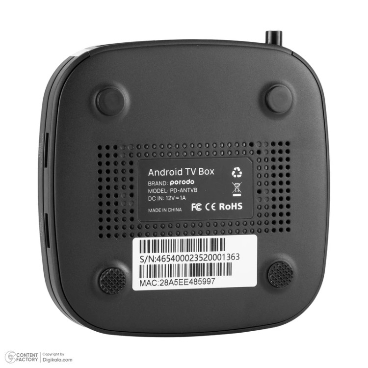 اندروید باکس پرودو Porodo TV Box Video Streaming PD-ANDTVB-BK
