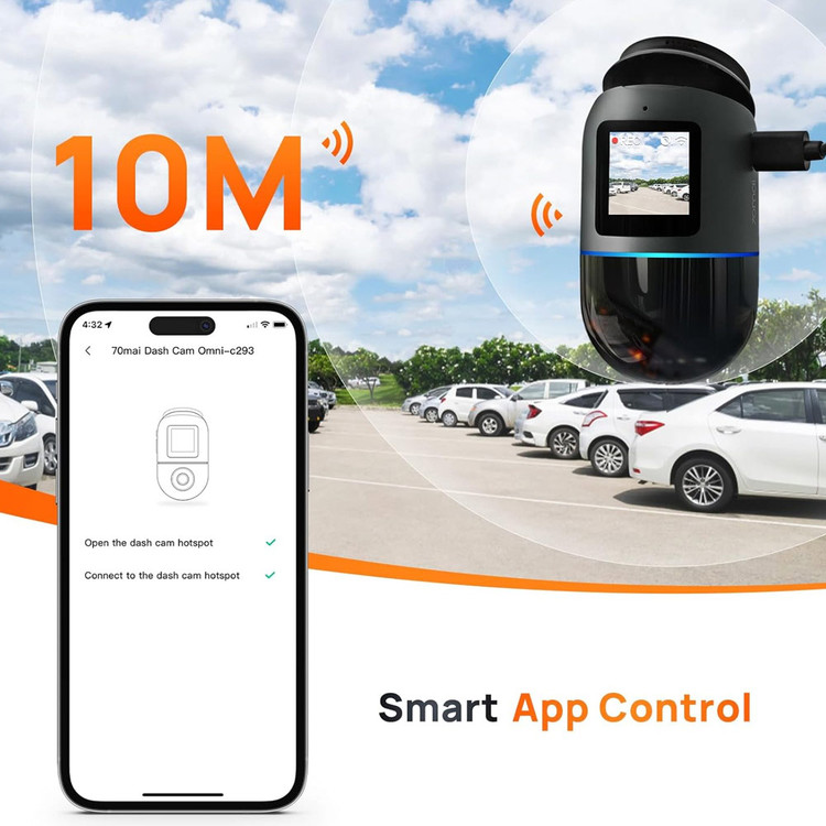 دوربین خودرو شیائومی مدل 70mai Dash Cam Omni X200 128GB