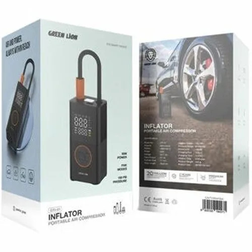 مشخصات کمپرسور و پمپ باد گرین لاین مدل Green Lion GTI-01 Inflator 3600mAh Portable Air Compressor | GTI-01