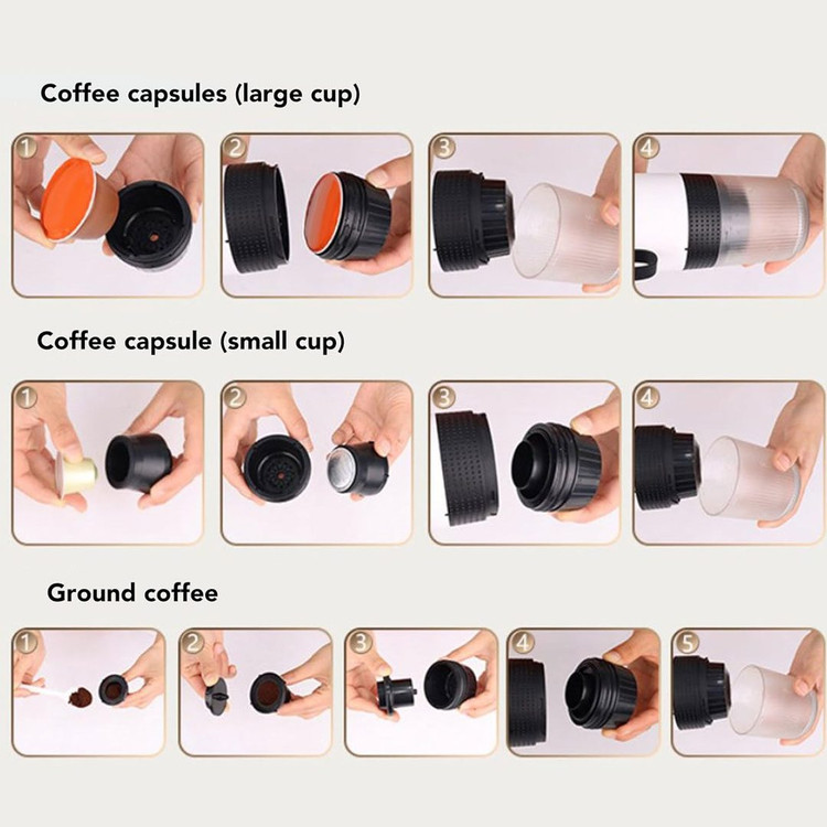 مشخصات قوه ساز و اسپرسوساز همراه