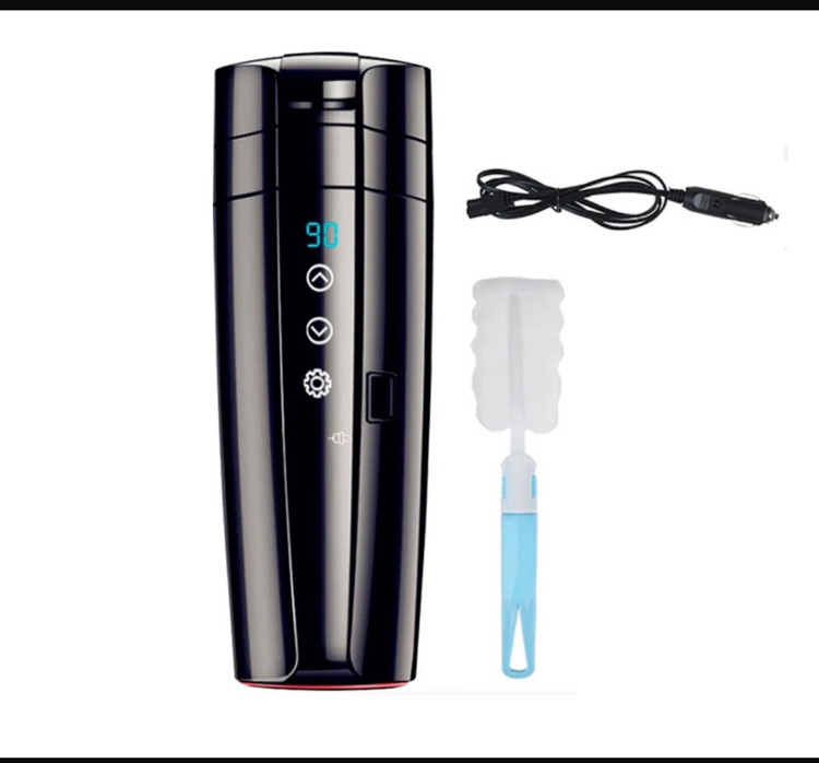 قیمت ماگ ماگ فندکی کمین مدل Kemin E-ACE 12V Portable Car Heating Cup 400ml Stainless Stee