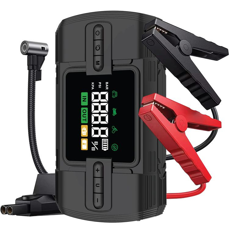 جامپ استارتر و پمپ باد 12 ولت گرین لاین Green Lion 12V Jump Starter 12000mAh