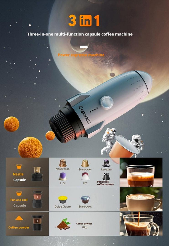 اسپرسوساز شارژی کاپادلی مدل ME2409