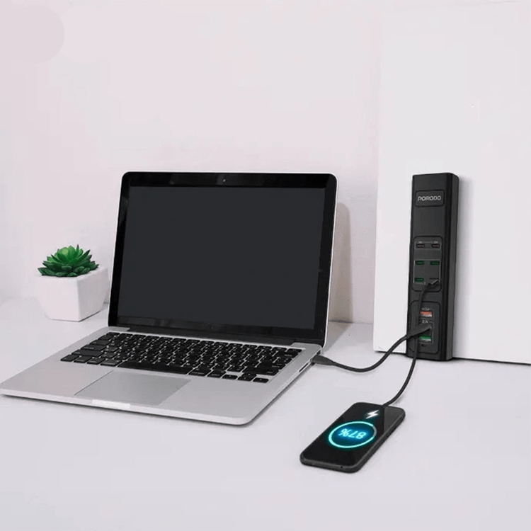 چند راهی شارژ USB چند پورت پرودو 85 واتی مدل PD-FWCO31