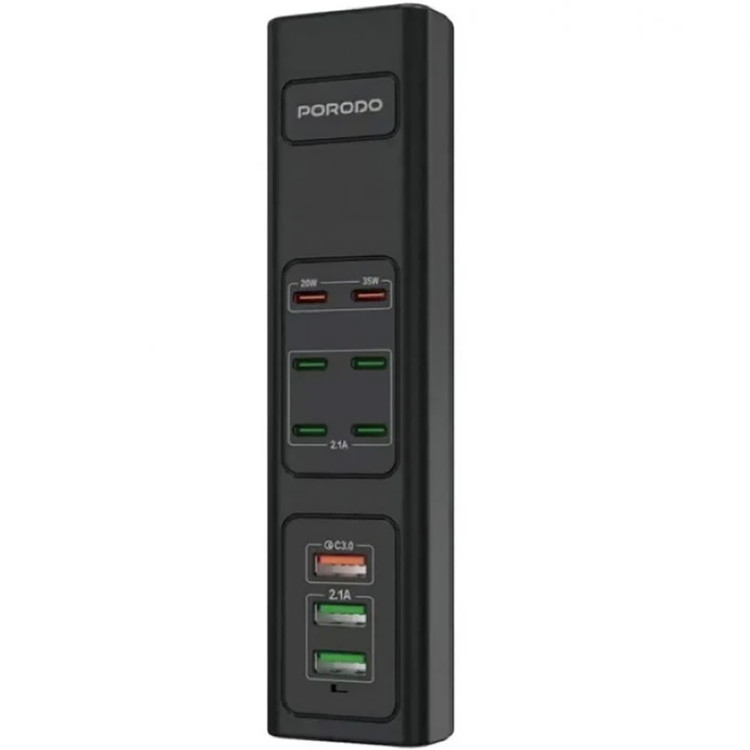 چند راهی شارژ USB چند پورت پرودو 85 واتی مدل PD-FWCO31