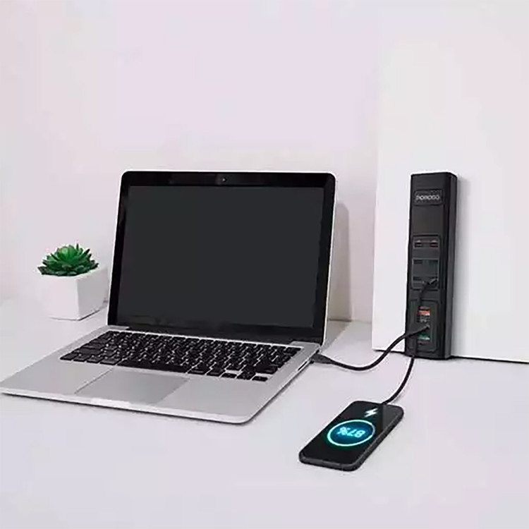 چند راهی شارژ USB چند پورت پرودو 85 واتی مدل PD-FWCO31