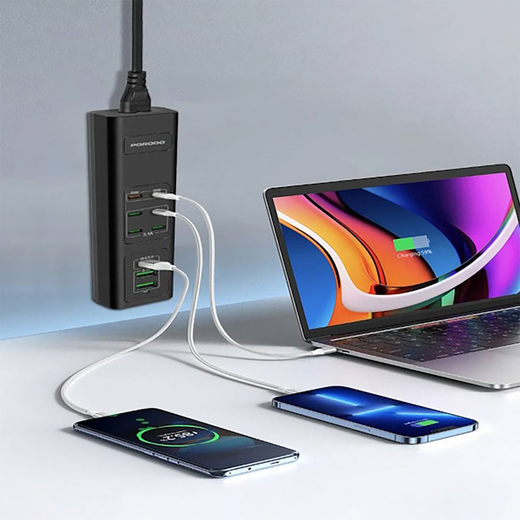 چند راهی شارژ USB چند پورت پرودو 85 واتی مدل PD-FWCO31