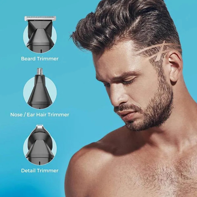 ماشین اصلاح 6 در 1 سر و صورت بدن همه کاره گلاکر GLAKER 6 in 1 Complete Grooming Trimmer Kit CC5136