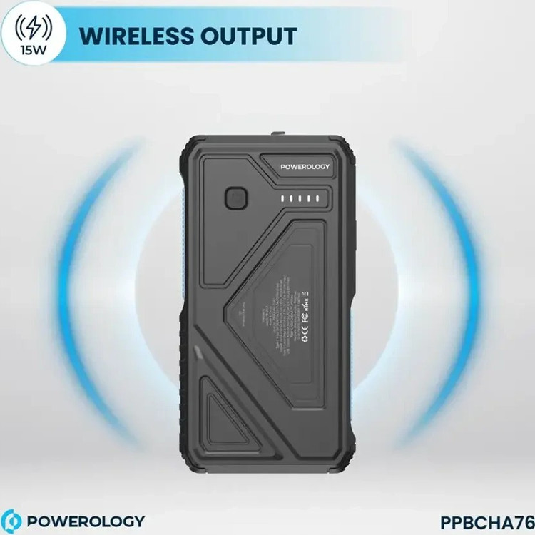 پاوربانک خورشیدی پاورولوژی Powerology 20000mAh Solar Power Bank PPBCHA76