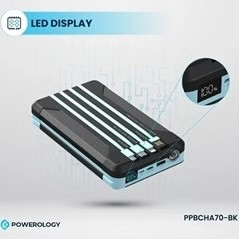 پاوربانک خورشیدی پاورولوژی مدل PPBCHA70 ظرفیت ۱۶ هزار میلی آمپر ساعت