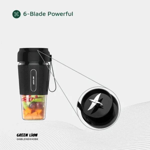 مخلوط کن و شیکر شارژی گرین لاین Green Lion G-Blend X Portable Juicer 0.3L 40W