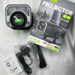 ویدیو پروژکتور هوشمند کالوس مدل H15-A ا Calus H15-A projector with a white casing