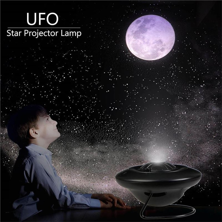 چراغ خواب پروژکتور ستاره ای مدل سفینه فضایی UFO PX01