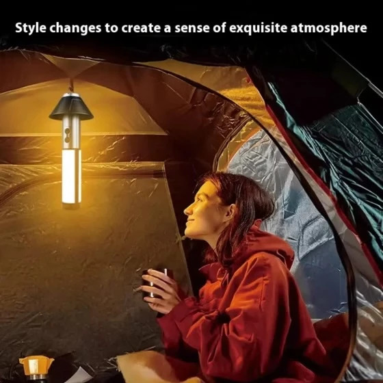 چراغ شارژی چند کاره کمپینگ جی بی کیو(K633242)JBQ Camping Telescopic