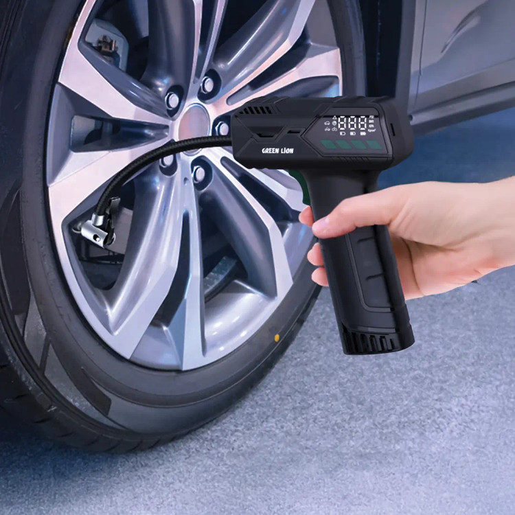 پمپ باد شارژی گرین لاین Green Lion Hyper Air Portable Tire Inflator GNHYINFTRBK