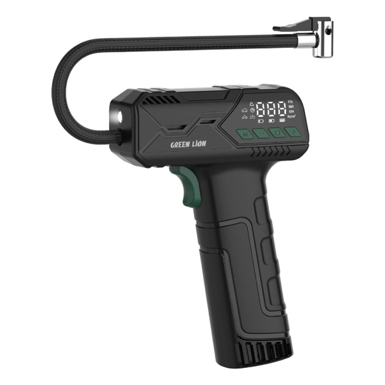 پمپ باد شارژی گرین لاین Green Lion Hyper Air Portable Tire Inflator GNHYINFTRBK