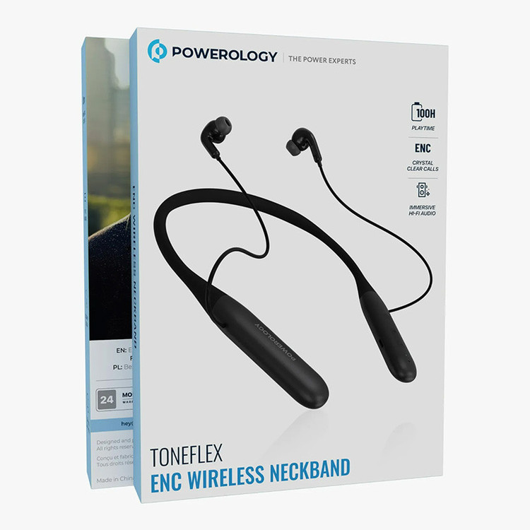 هدفون بلوتوثی پاورولوجی مدل Toneflex ENC Wireless Neckband