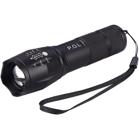 چراغ قوه دو لامپه XPE+UV زوم دار مدل K04-2