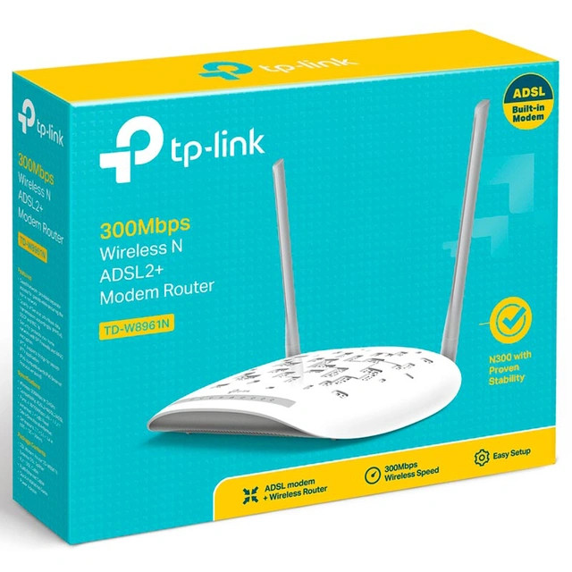 مودم روتر ADSL2 Plus بیسیم تی پی لینک مدل TD-W8961N