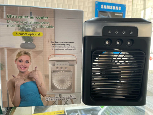 کولر پنکه مه پاش Ultra quiet air cooler رنگ مشکی