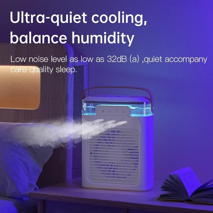 کولر پنکه مه پاش Ultra quiet air cooler رنگ مشکی