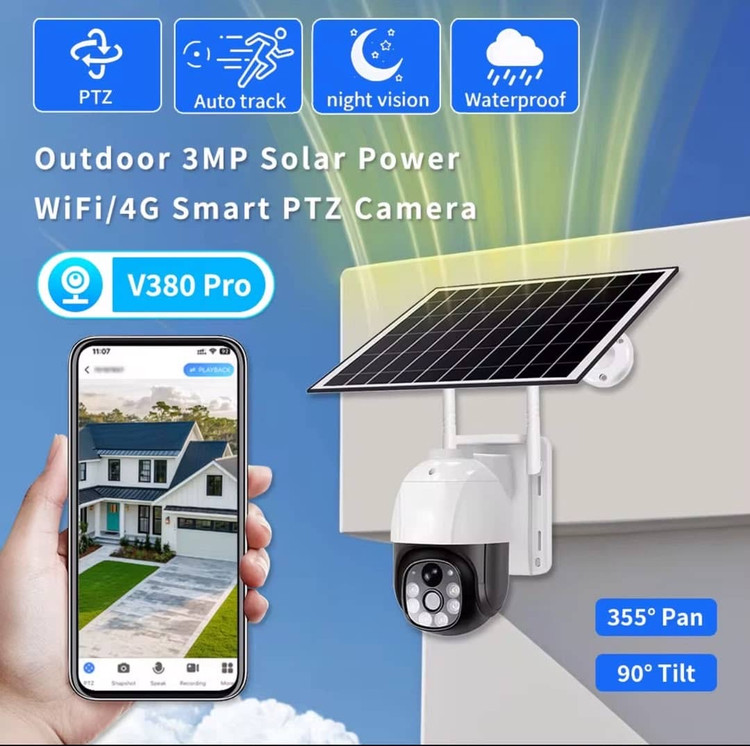 دوربین خورشیدی سیمکارتی TP6-4G - تصویر لنز