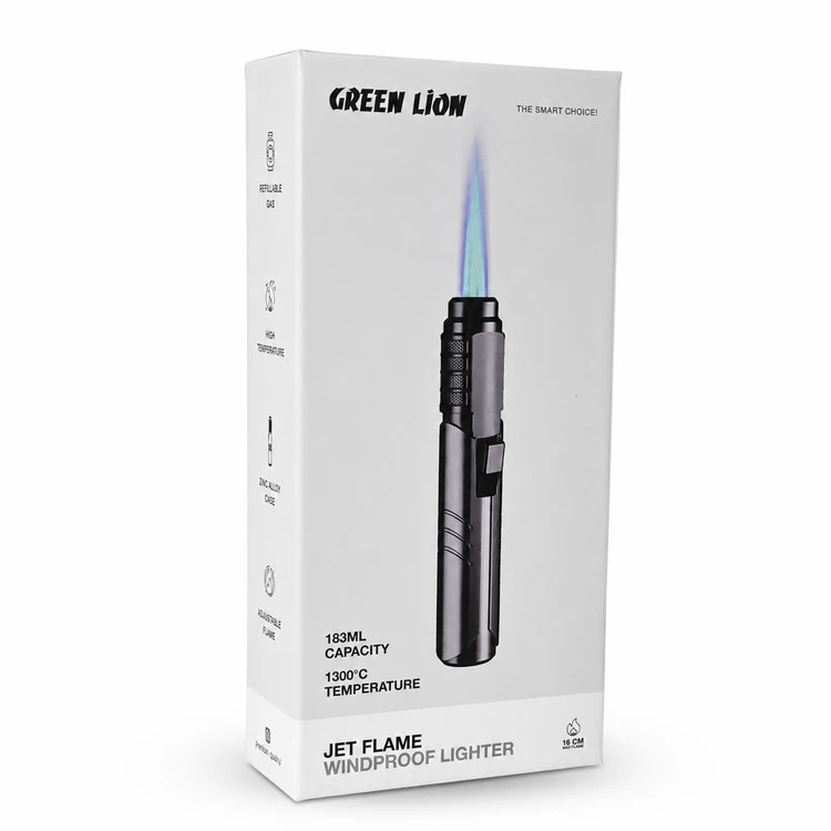 فندک اتمی گرین لاین مدل Green Lion Jet Flame Windproof Lighter GTL-50
