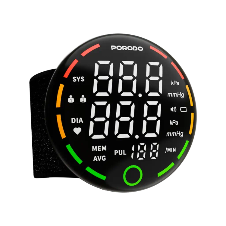 دستگاه فشارسنج دیجیتال مچی پرودو Porodo LiveOn Digital Blood Pressure Monitor PDW01B