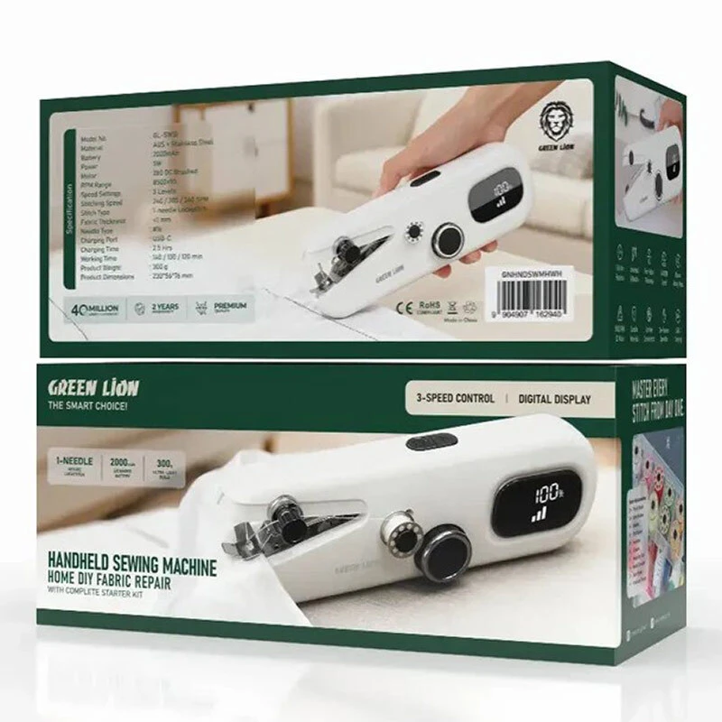 چرخ خیاطی دستی شارژی گرین لاین GL-SW10 GNHNDSWMH