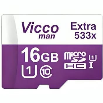 کارت حافظه MicroSDHC ویکومن مدل Extra 533x کلاس 10 استاندارد UHS-I U1 A1 V10 سرعت 80MB/s ظرفیت 16 گیگابایت
